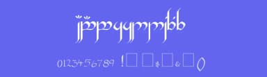 Tengwar Gandalf by Michael S. Elliott — Dingbats Font — thumbnail 3