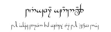 Tengwar Gandalf by Michael S. Elliott — Dingbats Font — thumbnail 1