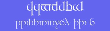 Tengwar Quenya by Daniel Steven Smith — Dingbats Font — thumbnail 3
