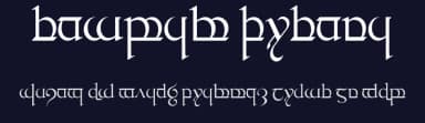 Tengwar Quenya by Daniel Steven Smith — Dingbats Font — thumbnail 2