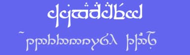 Tengwar Sindarin by Daniel Steven Smith — Dingbats Font — thumbnail 3