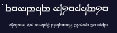 Tengwar Sindarin by Daniel Steven Smith — Dingbats Font — thumbnail 2