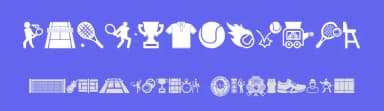 Tennis by Woodcutter — Dingbats Font — thumbnail 3