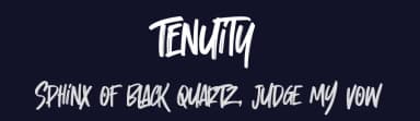 Tenuity by Gassstype — Script Handwritten Font — thumbnail 2
