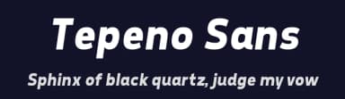 Tepeno Sans by Jayvee Enaguas — Sans Serif Font — thumbnail 2