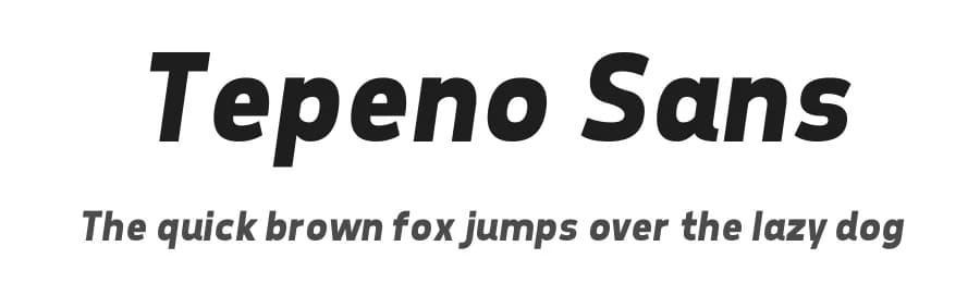 Tepeno Sans by Jayvee Enaguas — Sans Serif Font