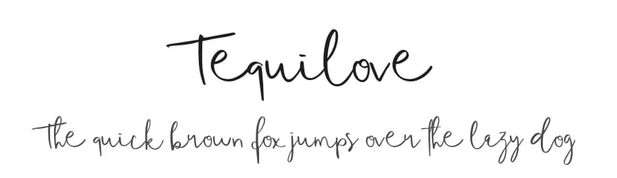 Tequilove by Scratch Design — Script Handwritten Font