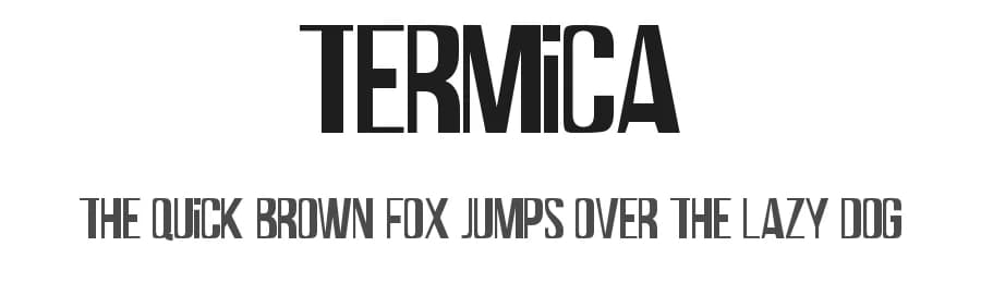 Termica by Woodcutter — Sans Serif Font