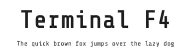 Terminal F4 by Daymarius — Sans Serif Font — thumbnail 1