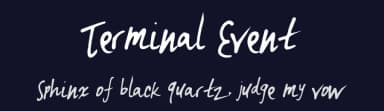 Terminal Event by Xerographer Fonts — Script Handwritten Font — thumbnail 2