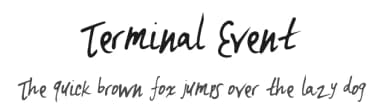 Terminal Event by Xerographer Fonts — Script Handwritten Font — thumbnail 1