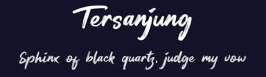 Tersanjung by Denny Subagja — Script Handwritten Font — thumbnail 2