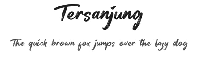 Tersanjung by Denny Subagja — Script Handwritten Font