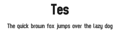 Tes by alien foundery — Sans Serif Font — thumbnail 1