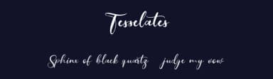 Tesselates by Maulana Creative — Script Handwritten Font — thumbnail 2