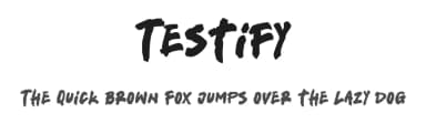 Testify by olivetype — Script Handwritten Font — thumbnail 1