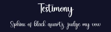 Testimony by Inermedia Studio — Script Handwritten Font — thumbnail 2