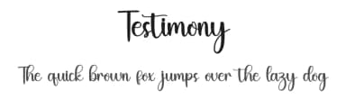 Testimony by Inermedia Studio — Script Handwritten Font — thumbnail 1