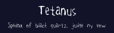 Tetanus by Divide by Zero — Script Handwritten Font — thumbnail 2