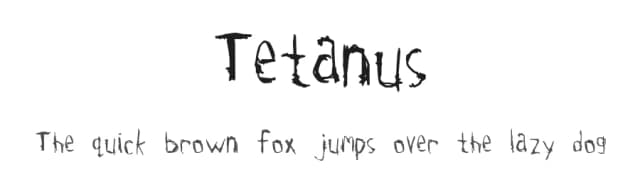 Tetanus by Divide by Zero — Script Handwritten Font