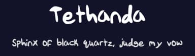 Tethanda by Evan Tetreault — Script Handwritten Font — thumbnail 2