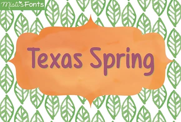 Texas Spring Font by Misti β Script Handwritten Font