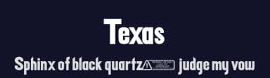 Texas by Kong Font — Sans Serif Font — thumbnail 2