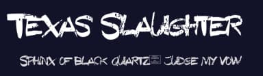 Texas Slaughter by Murder Fonts — Script Handwritten Font — thumbnail 2