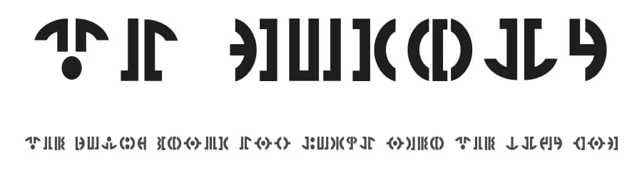 TF Gunray by AurekFonts — Dingbats Font — preview 1