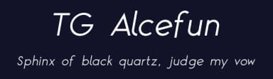 TG Alcefun by Timothy Gao — Sans Serif Font — thumbnail 2