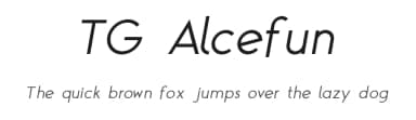 TG Alcefun by Timothy Gao — Sans Serif Font — thumbnail 1