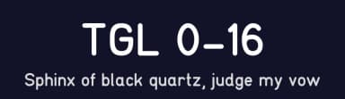 TGL 0-16 by Peter Wiegel — Sans Serif Font — thumbnail 2