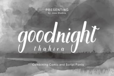 Thahira Font by joelpopon — Script Handwritten Font — thumbnail 1