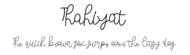Thahiyat by Edric Studio — Script Handwritten Font — thumbnail 1