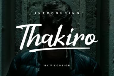 Thakiro Font by Vilogsign — Script Handwritten Font — thumbnail 1