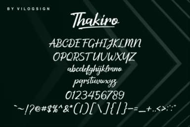 Thakiro Font by Vilogsign — Script Handwritten Font — thumbnail 4