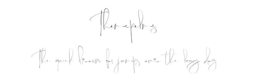 Thamepalms by The Ocean Studio - Laire Banyu Sandi Pawenang — Script Handwritten Font — preview 1