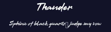Thander by selawetype — Script Handwritten Font — thumbnail 2