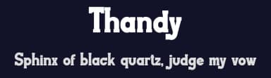 Thandy by Perfectype — Serif Font — thumbnail 2