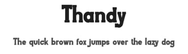 Thandy by Perfectype — Serif Font — thumbnail 1