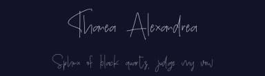 Thanea Alexandrea by Letterafa Studio — Script Handwritten Font — thumbnail 2