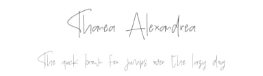 Thanea Alexandrea by Letterafa Studio — Script Handwritten Font — thumbnail 1