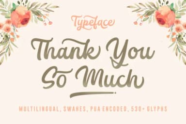 Thank You so Much Font by Situjuh — Script Handwritten Font — thumbnail 1