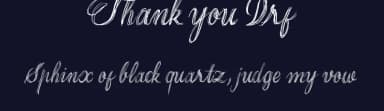 Thank you Drf by Poemhaiku — Script Handwritten Font — thumbnail 2