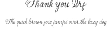 Thank you Drf by Poemhaiku — Script Handwritten Font — thumbnail 1