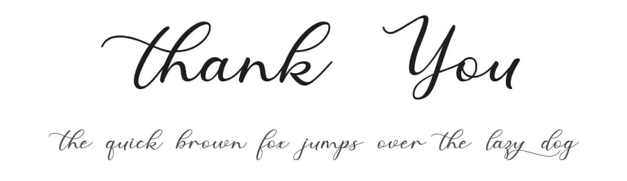 Thank You by Graphix Line Studio — Script Handwritten Font