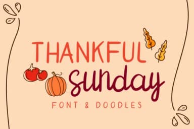 Thankful Sunday Font by attypestudio — Script Handwritten Font — thumbnail 1