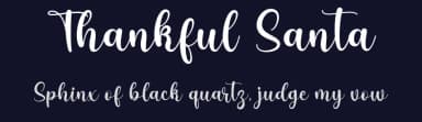 Thankful Santa by Letter Art Studio — Script Handwritten Font — thumbnail 2