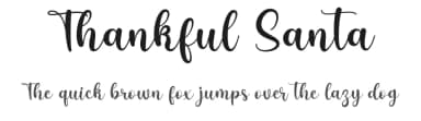 Thankful Santa by Letter Art Studio — Script Handwritten Font — thumbnail 1