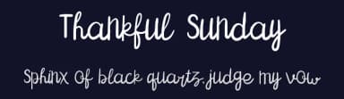 Thankful Sunday by Attype Studio — Script Handwritten Font — thumbnail 2